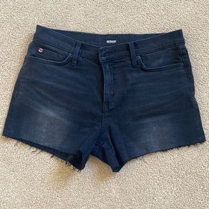Hudson black denim shorts